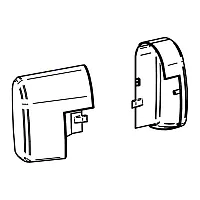Endkappen (Motor) TO 5200 weiß, Satz links und rechts -