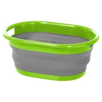 Faltbare Waschschüssel Lotus, grün