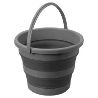 Faltbarer Eimer Drum, grau