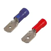 Flachstecker, 0,5 - 1,5 mm² rot