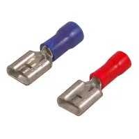 Flachsteckhülse, 0,5 - 1,5 mm² rot