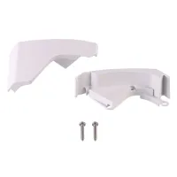 Frontblendenendkappen weiß TO 6300, Satz links und rechts