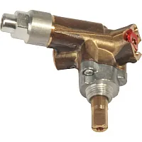 Gashahn, gewinkelt für großen Brenner 7,5 cm zu Dometic-Kombinationen, Serien MO, H (neu) -