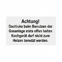 Gaswarnschild -