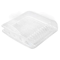 Geschirrablaufkorb mit Tablett - 39,5 x 8 x 39,5 cm