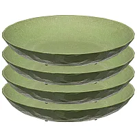 Suppenteller CLUB - ø 22 cm, 4er-Set, grün