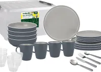 Geschirrset Trilogy Grey, 36-teilig