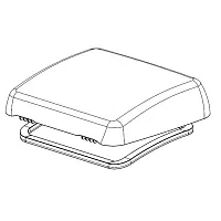 Glas komplett mit Scharnierstiften - Micro Heki 280 x 280