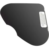 Glasabdeckung, schwarz für Thetford-Kocher Triangle Basic Line 330, links, Kochermaße 48 x 48 cm