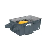 Hebeanlage für Dusch- und Abwasser GrauGELB