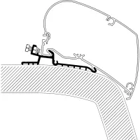 Hymer SX Adapter zu TO Serie 6 und 9, 4,50 m
