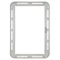 Innenrahmen mit Befestigung – ohne Rollo - grau für Heki 2