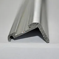 Kantenleiste - silber mit Nut für Leistenfüller