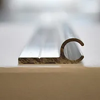 Keder-Profilschiene - gerade silber mit Kedereinzug ohne Nut