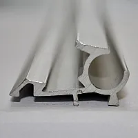 Keder-Profilschiene - gerade silber mit Nut