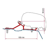 Kit Renault Master H2 ab 2010 - Markisenadapter F80/65