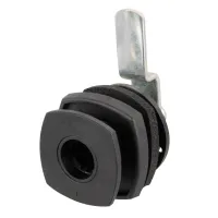 Klappenschloss, weiß, quadratisch