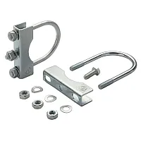 Klemmhalter mit Befestigung an ø 70 mm Rohr