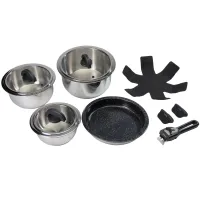 Kochtopfset Click-On, 10 tlg.