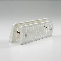 Kombinierter Seitenlüfter - Kunststoff weiß 180 x 60 mm