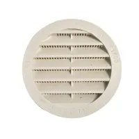 Lüftungsgitter rund, weiß, 100 mm