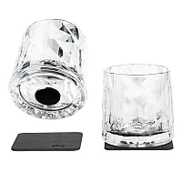 Magnet-Kunststoffgläser - Whisky 250 ml, 2er-Set, klar