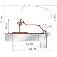 Markisenadapter Caravan Roof, 600 cm