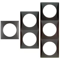 Rahmen anthrazit, 3-fach