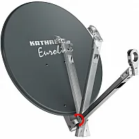 Sat-Anlage KEA 650 G, weiß mit klappbarem LNB-Arm -