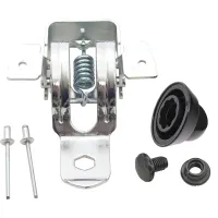 Scharnier für Glasabdeckungen Serie 8000, Edelstahl, gebogen