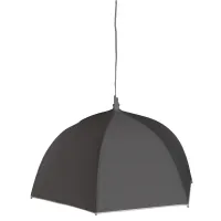 Schirmlampe Sixray, grau