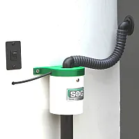 SOG WC Entlüftung Türvariante - für Trockentoilette schwarz