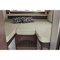 Spannbettlaken-Set 3-teilig für Heckbetten, sand -