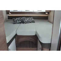 Spannbettlaken-Set, 3-teilig, für Heckbetten, silber