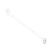 Spannstangenaufnahme Front, Markisenlänge 4 - 6 m