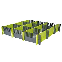 Stauleiste für Schubladen - 8er-Set, lime, dunkelgau