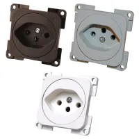 Steckdose CH, hellgrau