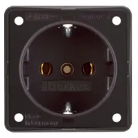 Steckdose Schuko, anthrazit