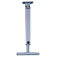 T-Klappstützfuß mit Gelenk oben - silber