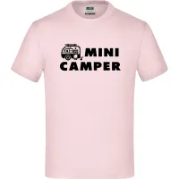 T-Shirt 'Mini Camper', Rosa, Größe 110/116