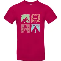 T-Shirt Vanlife 1, Fuchsia, Größe XL