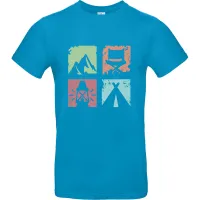 T-Shirt Vanlife 1, Hawaii Blau, Größe M