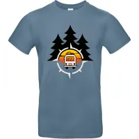 T-Shirt Vanlife 2, Grau/Blau, Größe 3XL