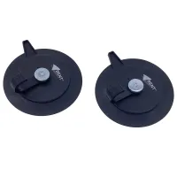 Teller-Magnete 2 Stück, schwarz, ø 125 x 8,5 mm