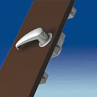 Toilettenraumschloss - silber matt