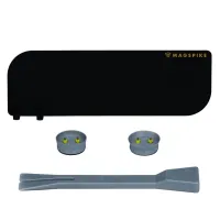 Trägerplatte mit Magnet MagSpike Set M+ mit integrierten Haken, schwarz