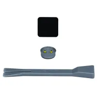 Trägerplatte mit Magnet MagSpike Set S Quadrat, schwarz