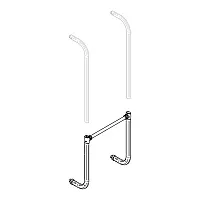 Tragrahmen-Querstrebe und unterer Tragarm für Thule Esse, schwarz -