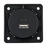 USB-Steckdose - anthrazit, SB-verpackt