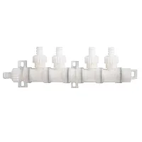 Verteilerblock 4-fach mit Muttern -